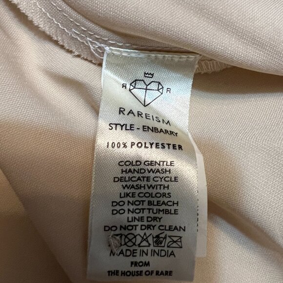 RAREISM Enbarry Beige Maxi Shirt Dress Women’s Size M | Button Front A-Line Midi - Picture 5 of 9